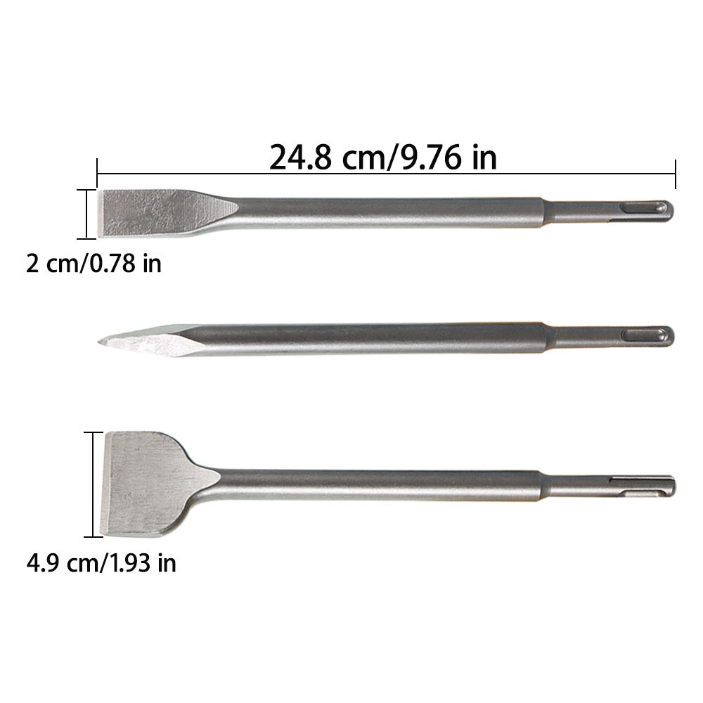 6 Piece Chisel Set Concrete Drill Bit Set SDS plus Rotary Hammer Bits US
