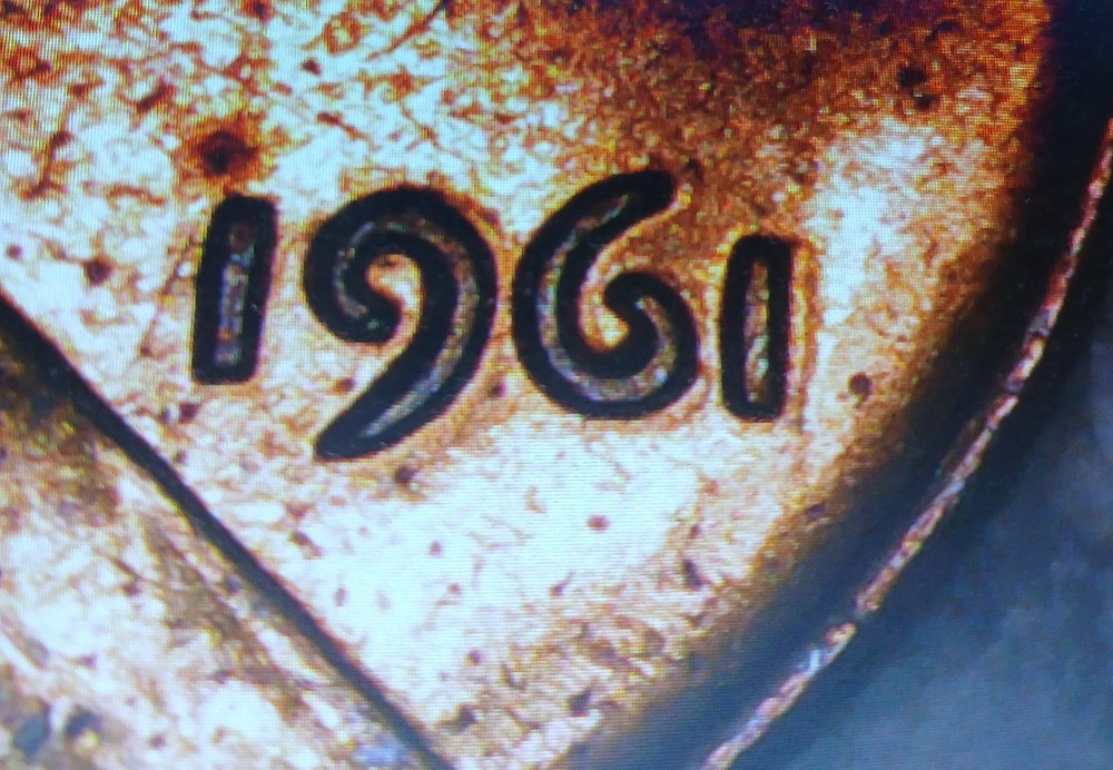 1961 Lincoln Cent DDO Error Coin