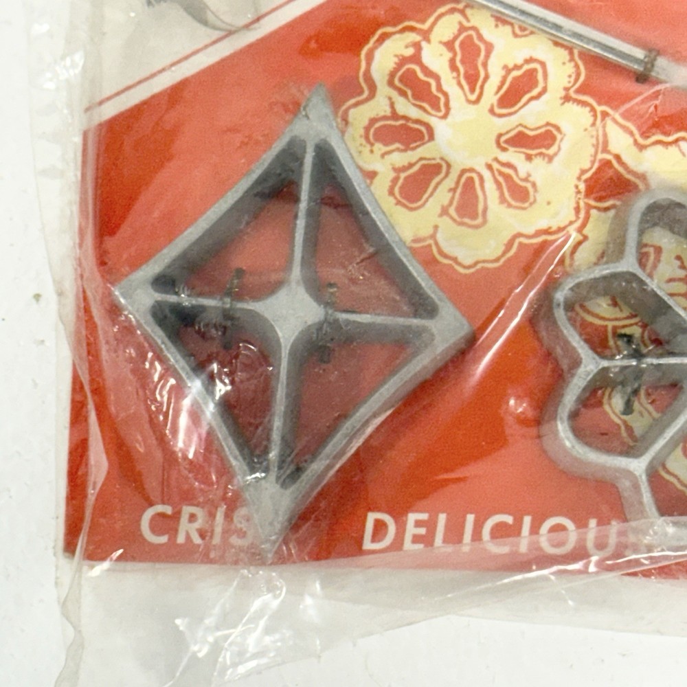 Hirco Waffle Maker Cookie Baking Shells Molds Aluminum Butterly Diamond Rosette