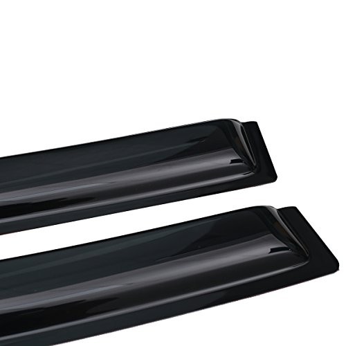 Extra Durable Outside-Mount Auto Vent Window Visor, Fits 2014-2018 Kia Forte