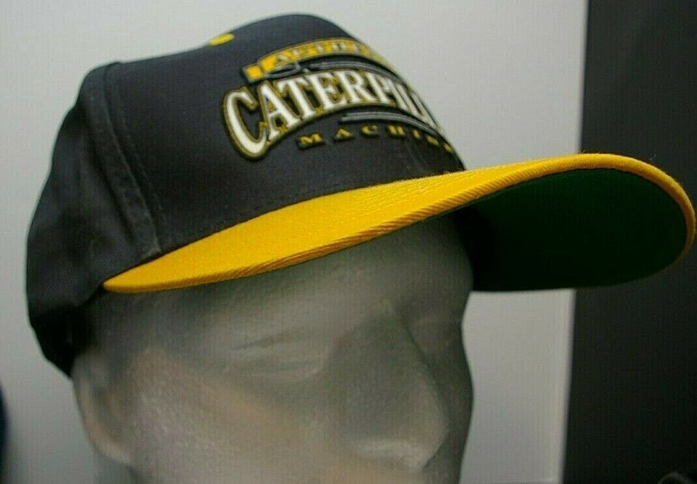 CAT Authentic Caterpillar Machines Adjustable Snapback Baseball Hat Cap