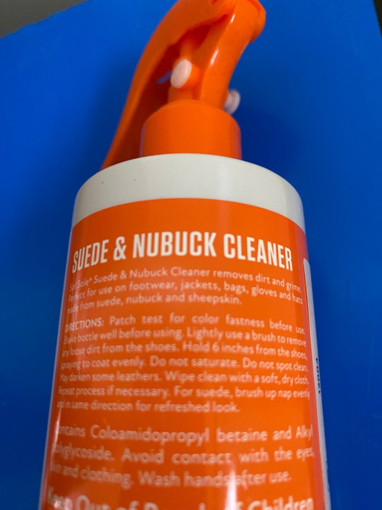 BRAND NEW SOF SOLE SUEDE & NUBUCK CLEANER TRIGGER SPRAY-8 OZ.