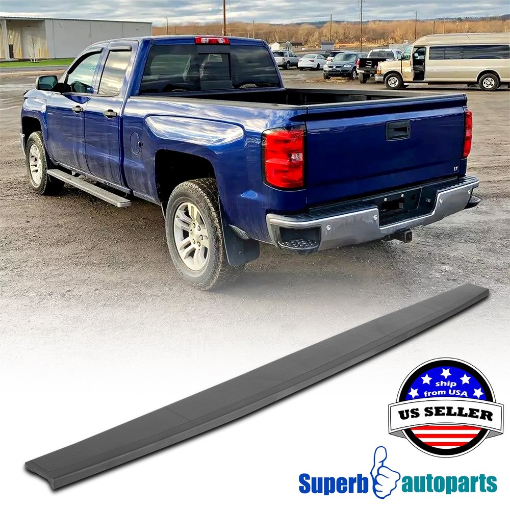 Fits 2014-2018 Silverado Tailgate Molding Protector Spoiler Cap Top Cover