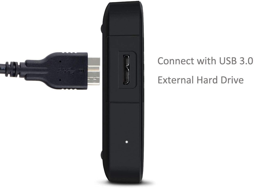 QCEs USB 3.0 Micro Cable, External Hard Drive Cable Type 1.6Ft, Black