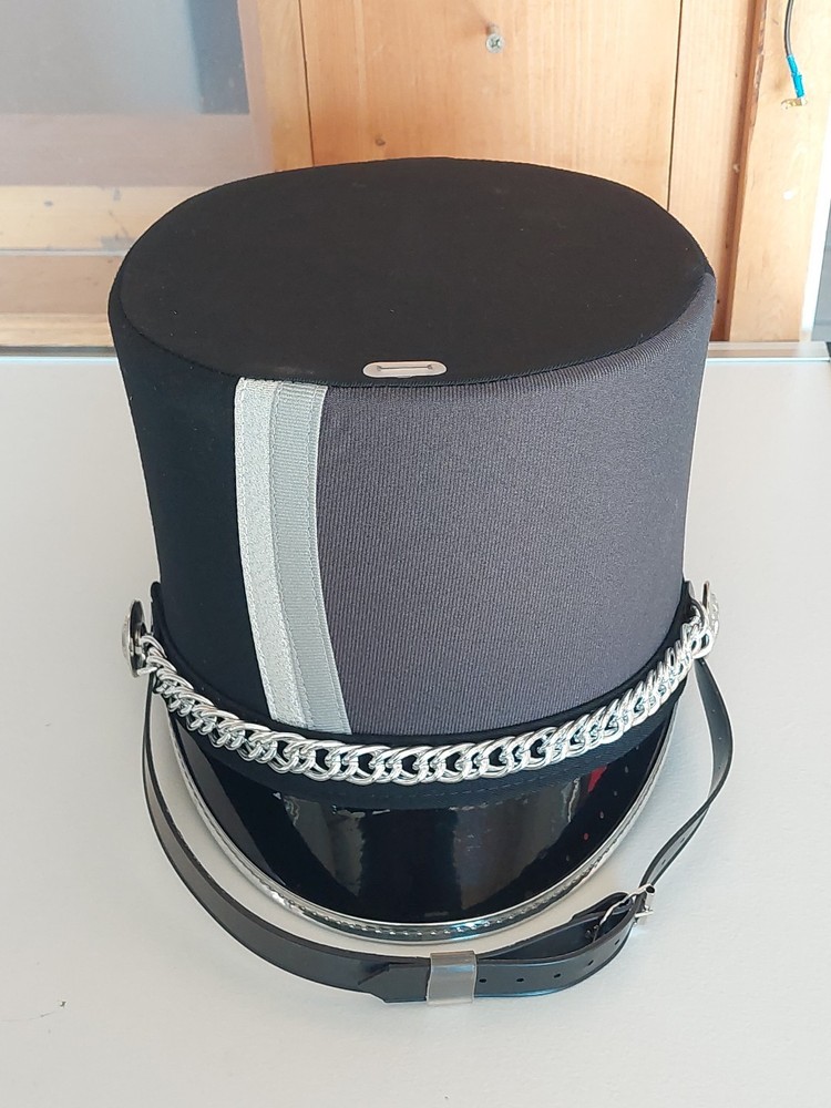 Fruhauf Marching band hats grey, black & silver multiple sizes