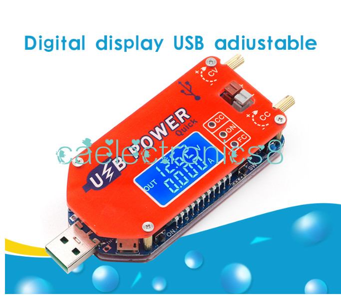 USB DC 5V to 3.3-24V Adjustable Step Up/Down Boost Buck Power Supply Module CA