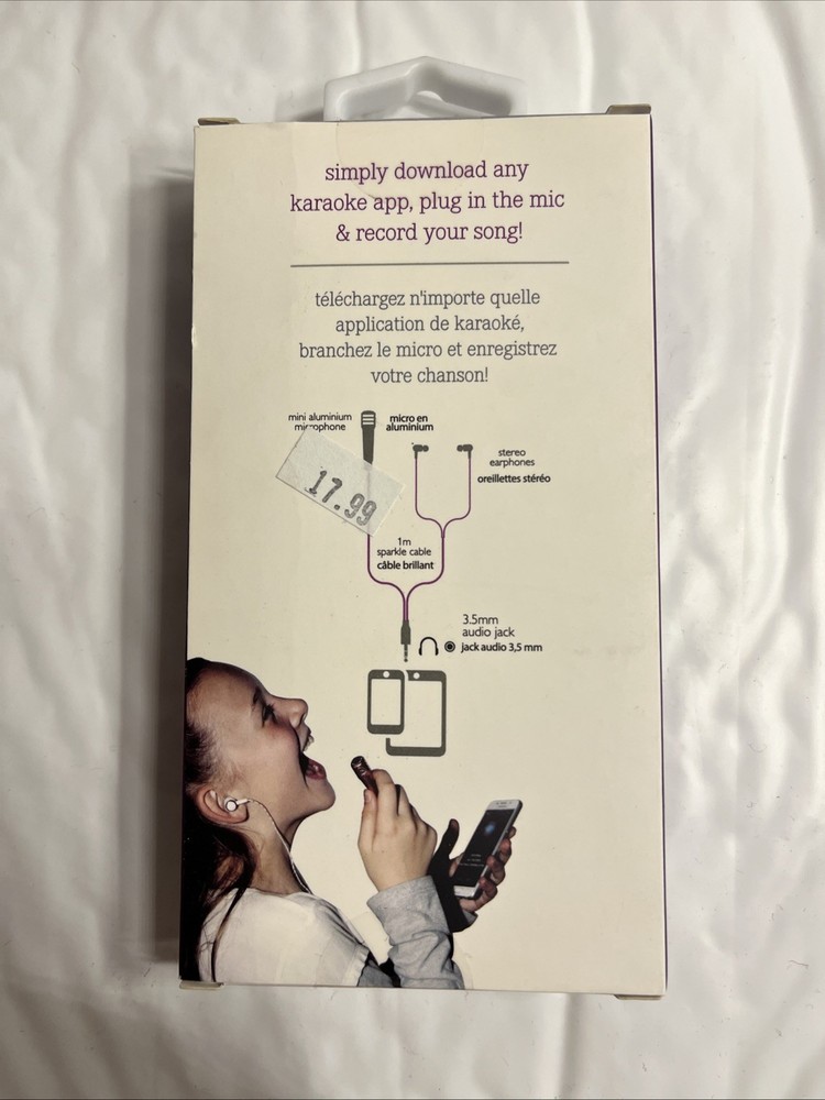 Mini Karaoke Microphone & Earbuds