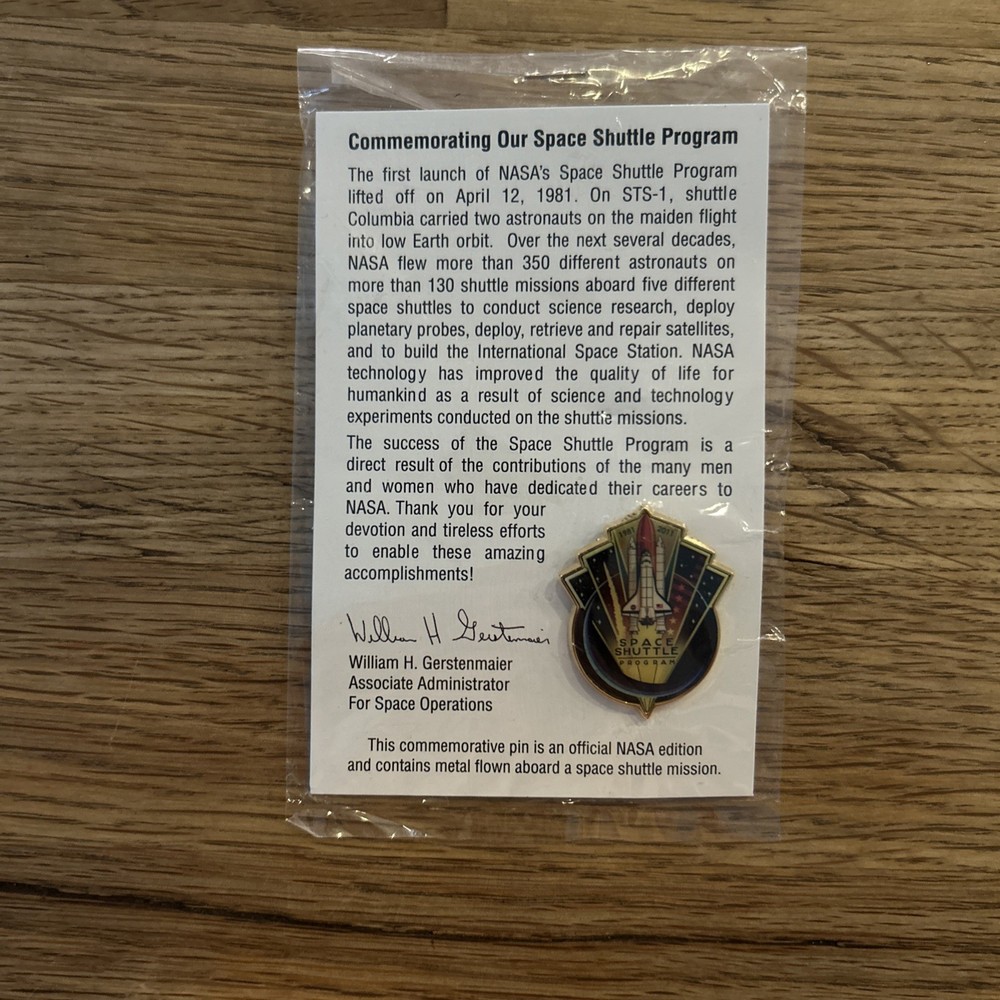 Space Shuttle Program Pin