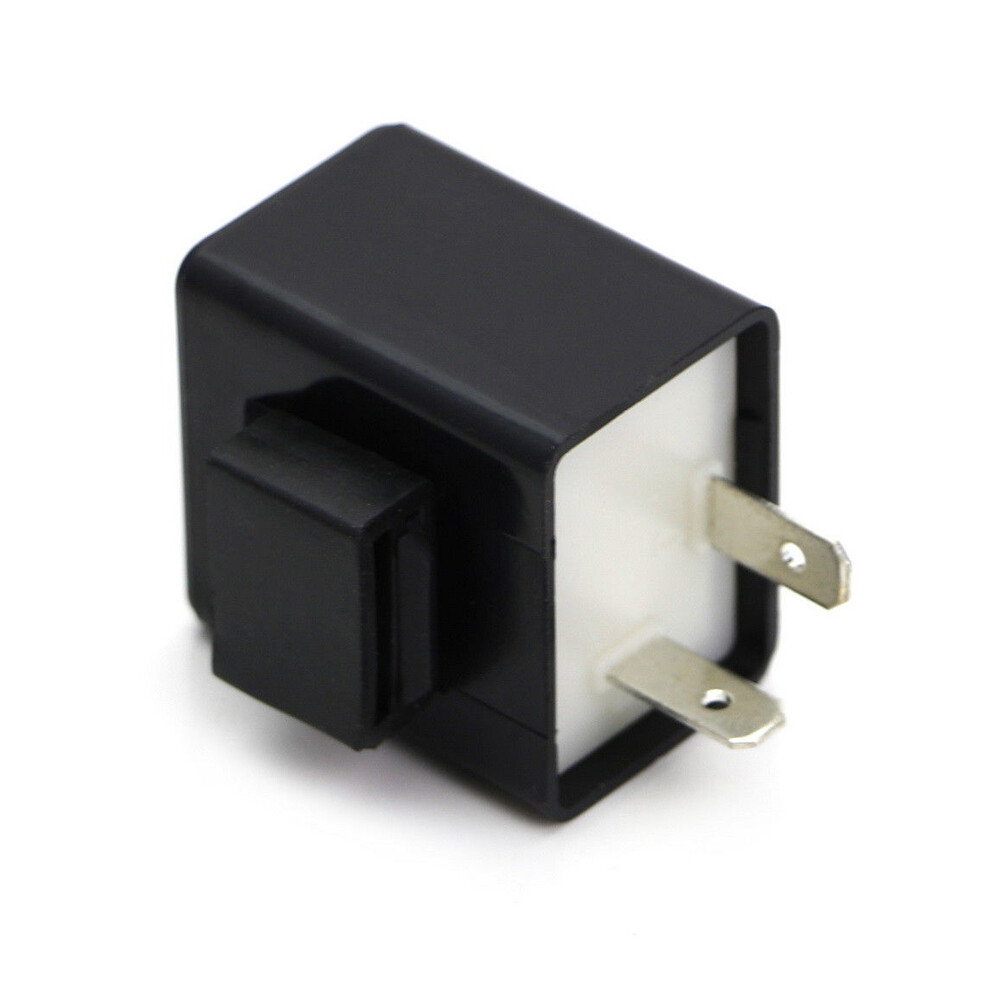 2-Pin Electronic LED Flasher Relay Turn Signal Light Rapid Fast Hyper Flash Fix