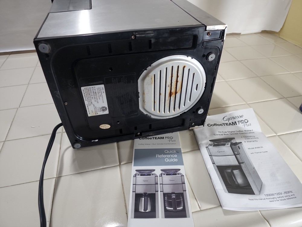 Capresso CoffeeTeam Pro Plus 10-Cup Coffeemaker with Built-in Grinder