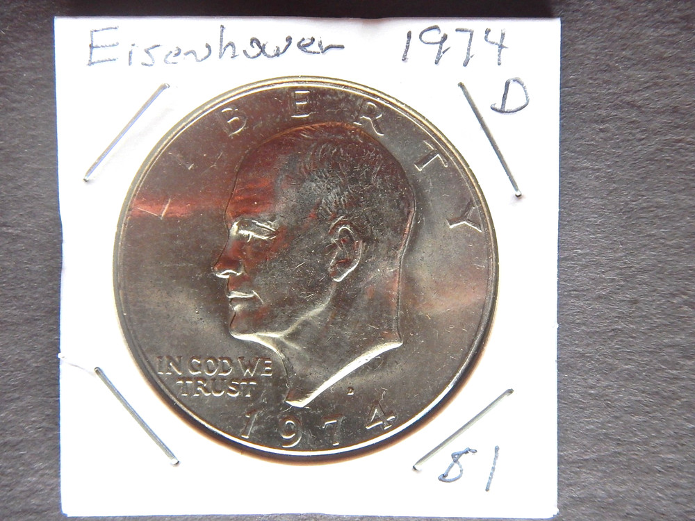 1974 (D) Eisenhower Dollar