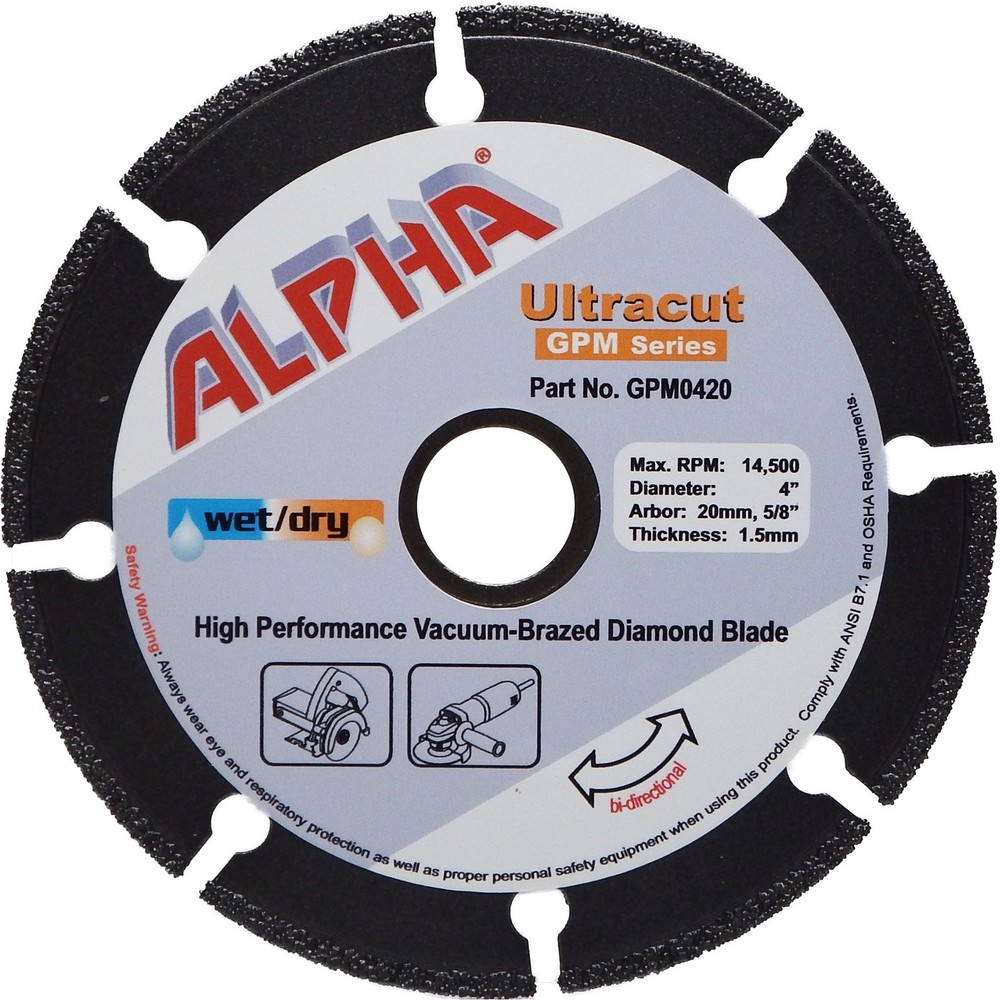Alpha Professional Tools Ultracut GPM 4"- GPM0420