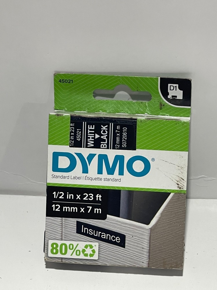 DYMO 45021 High-Performance Permanent Self-Adhesive D1
