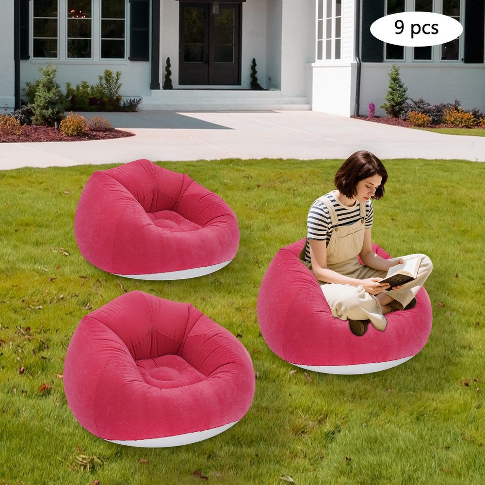 Modern Inflatable Chairs 9 Pcs Inflatable Sofa Inflatable Sofa for Homes Yards