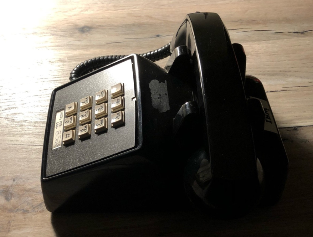 COMDIAL Vintage Black 2500-BC Telephone - ☎️ TESTED AND WORKING! ☎️