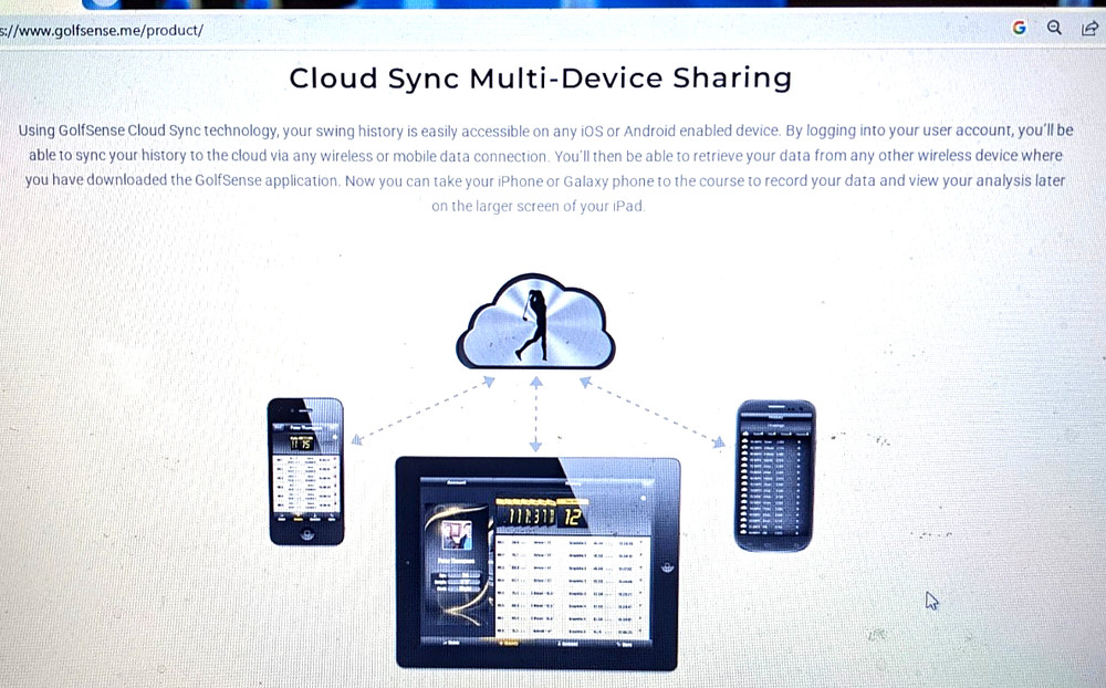 Golf Precise motion sensor correct your swing, analyzes records easy to use 3D