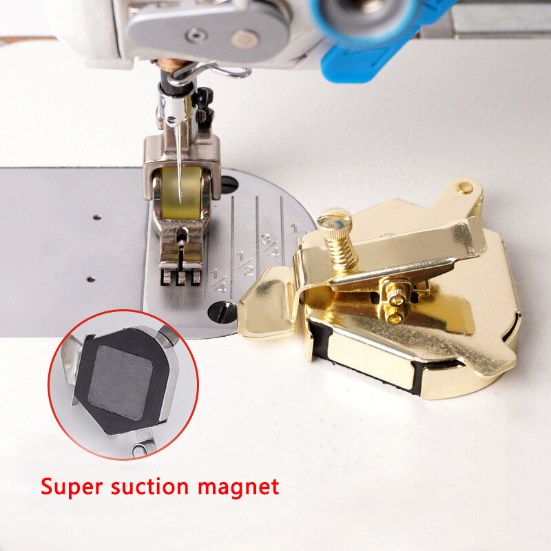 1Pc Hexagonal Magnet Fixed Rail Edge Fixed Flat Car Fixed Gauge Sewing Machine