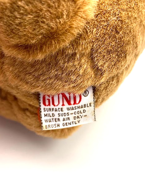 8" Gund Jointed Poseable Plush Brown Bear w/ Red Bow with Tags