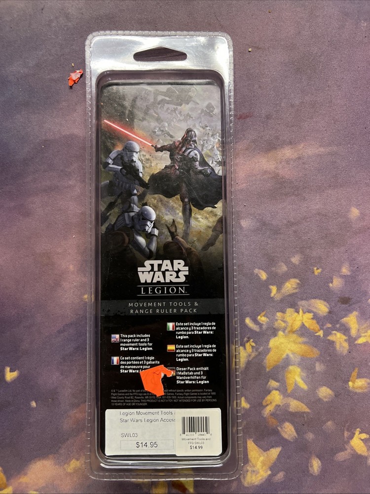 Star Wars Legion Movement Tools and Range Ruler Pack SWL03 NIB