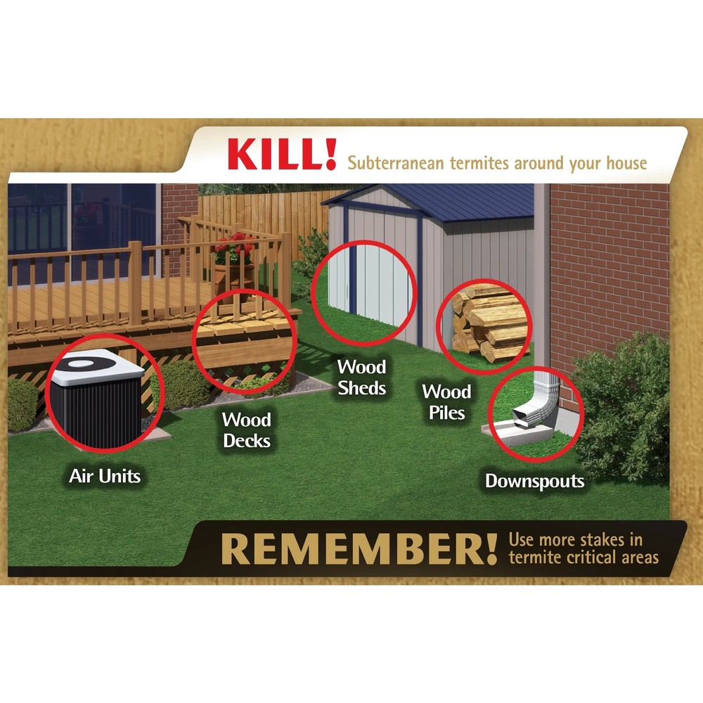 Spectracide Terminate Termite Detection & Killing Stakes - 5 Ct.