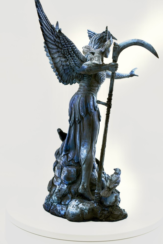 The Morrigan - Hand-cast Statue