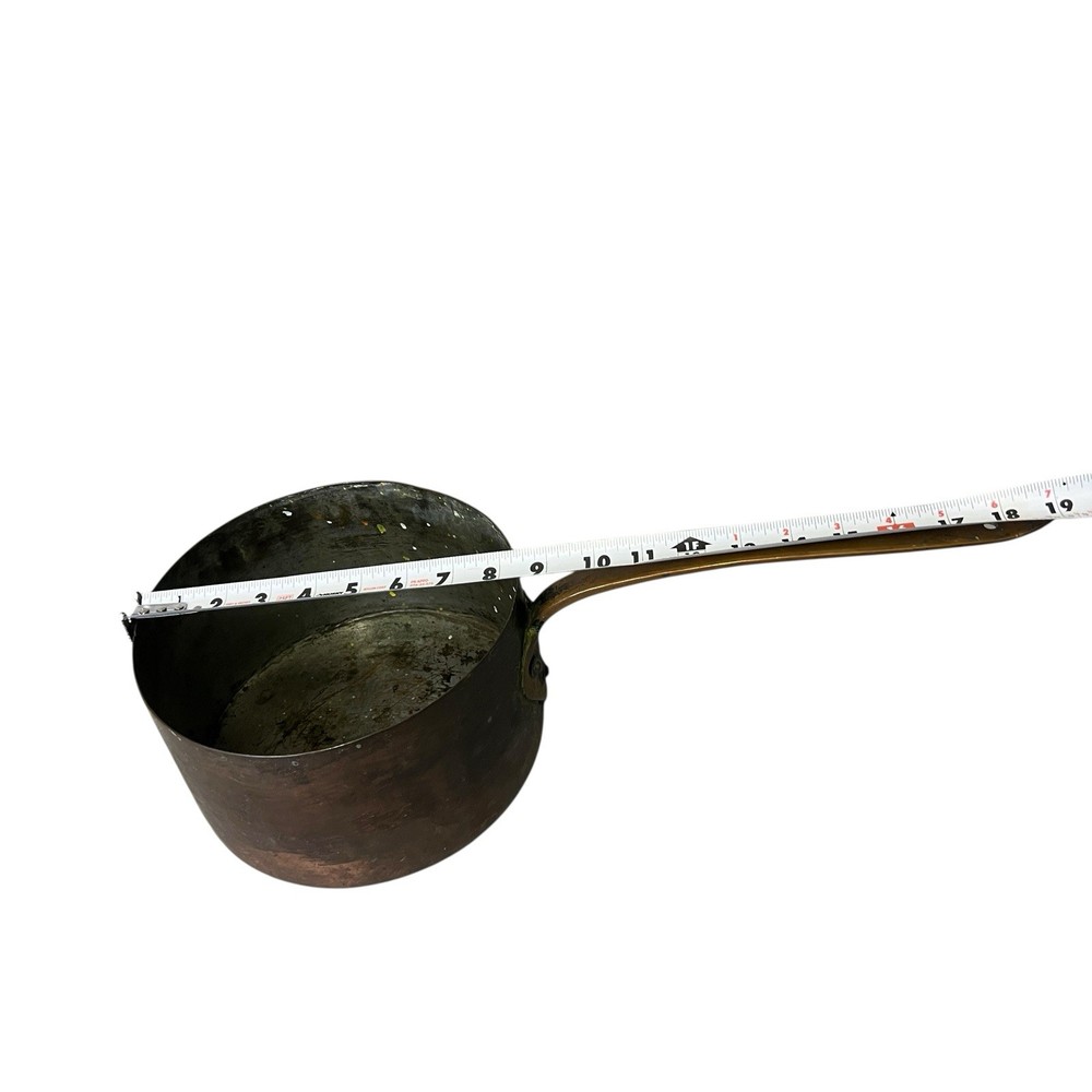 Antique dovetailed Copper Pan W/Copper Handle