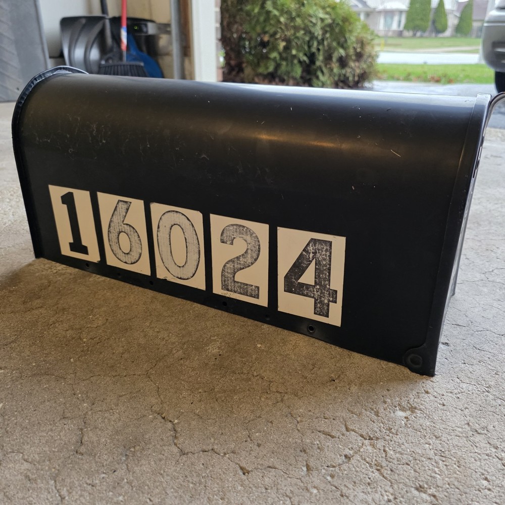 Architectural Mailboxes Elite Black Post Mount Mailbox, Steel, Rust Resistant