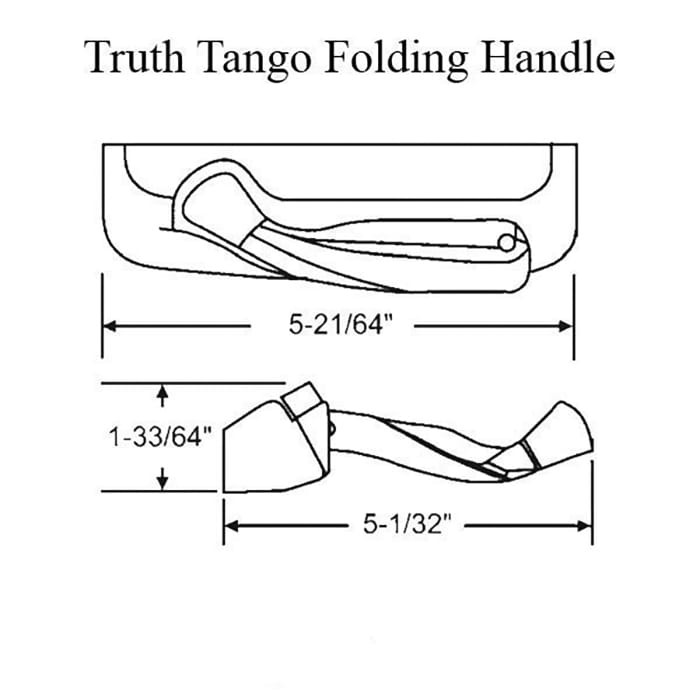 Truth Encore Window Operator Tango Folding Handle with Cover Left Hand Opener