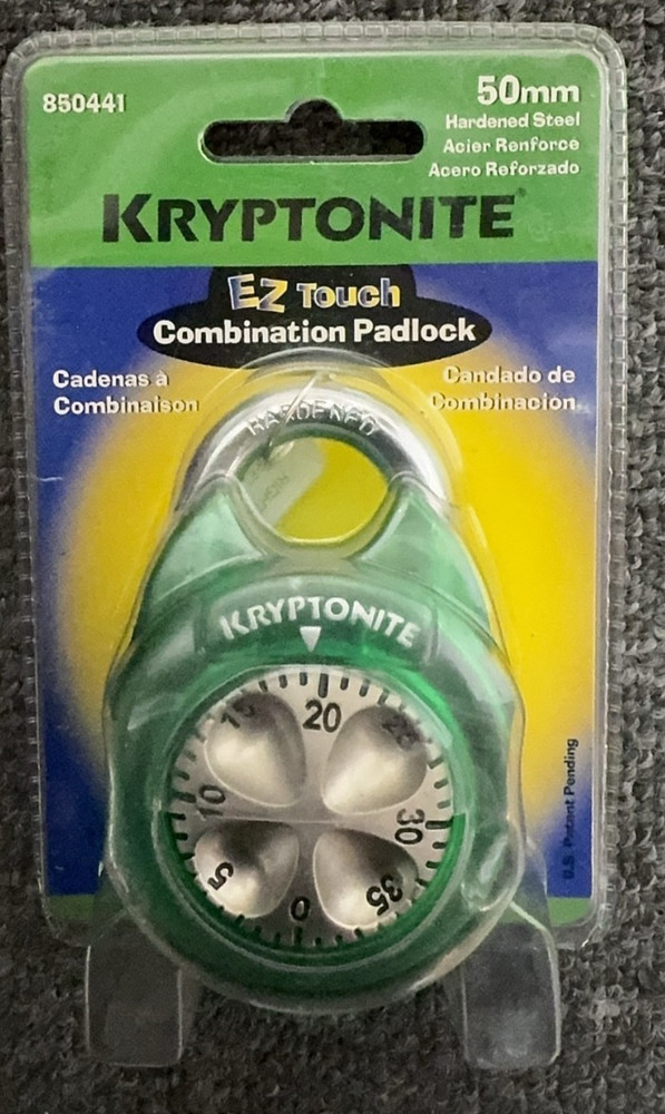 Kryptonite Ez Touch Padlock 50mm Hardened Steel With Combination