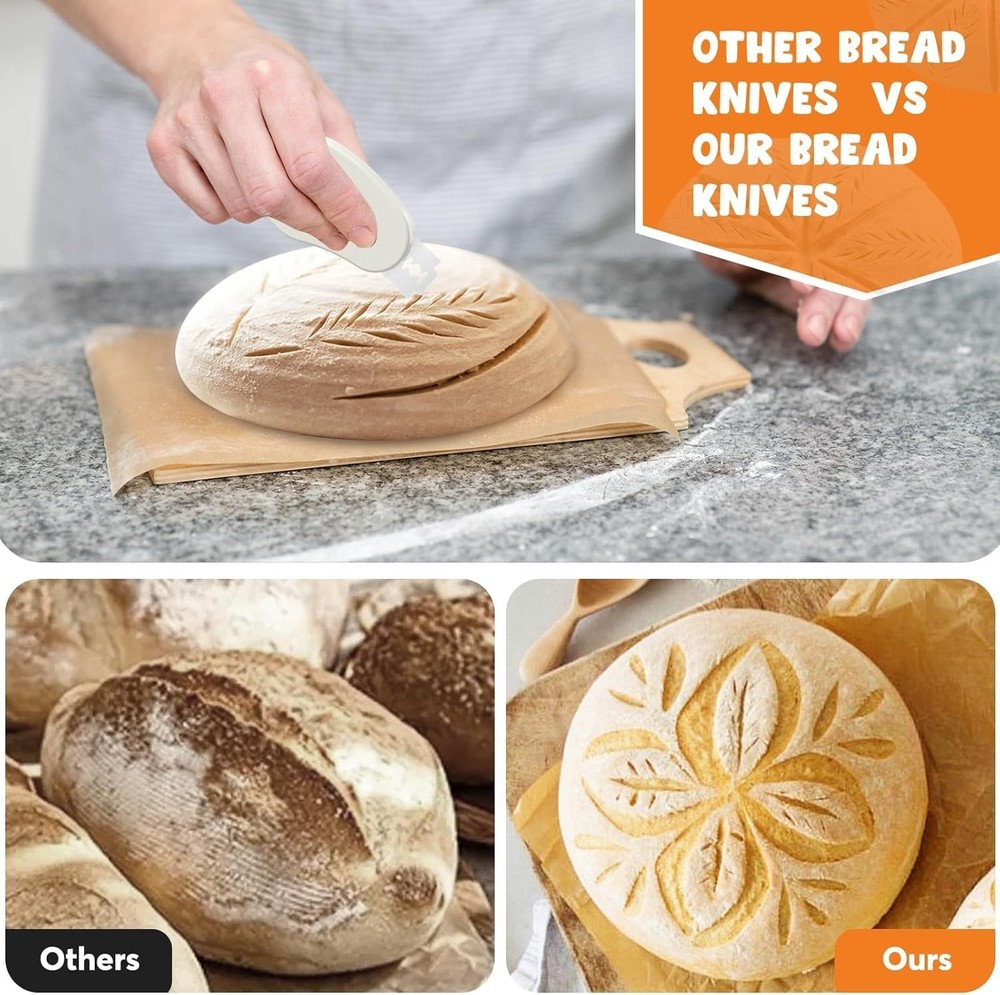Extractable & Magnetic Bread Lame Dough Scoring Tool - Professional Sourdough...