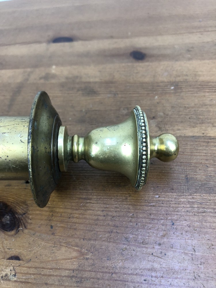 victorian brass curtain pole