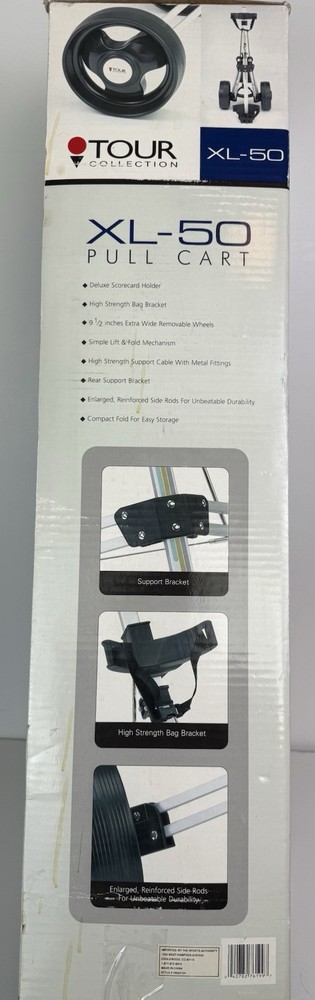 TOUR COLLECTION XL-50 Pull Cart Compact Fold for Easy Storage - New in Packaging