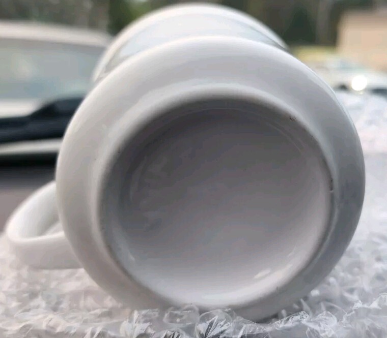 Vintage IBM PTS 2 Typing Systems Computer PC White Coffee Mug Ship Ceramic Rare