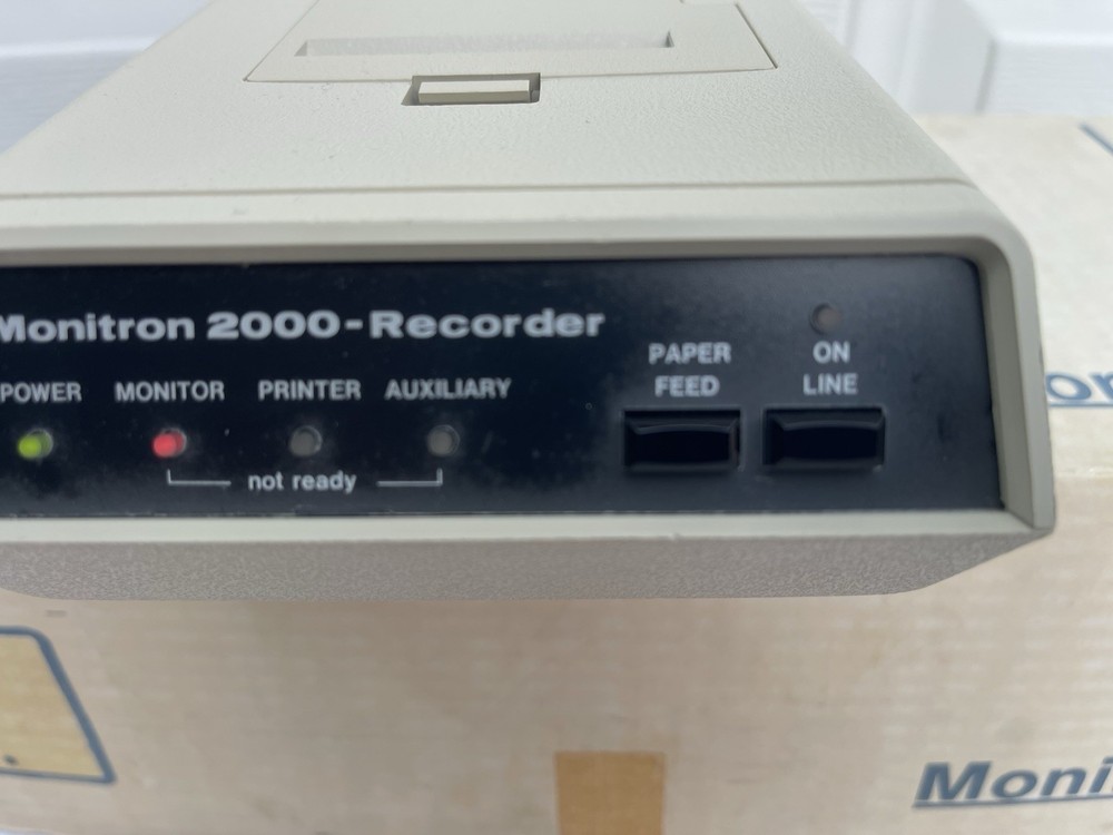 MONITRON 2000-Recorder Model PP-2120 In Original Box With Manual