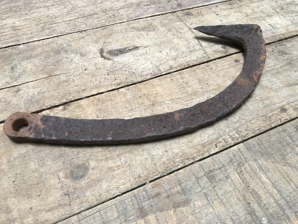 Old Rusty Log Roller Cant Hook Part Peavey Logging Lumberman Rustic Decor