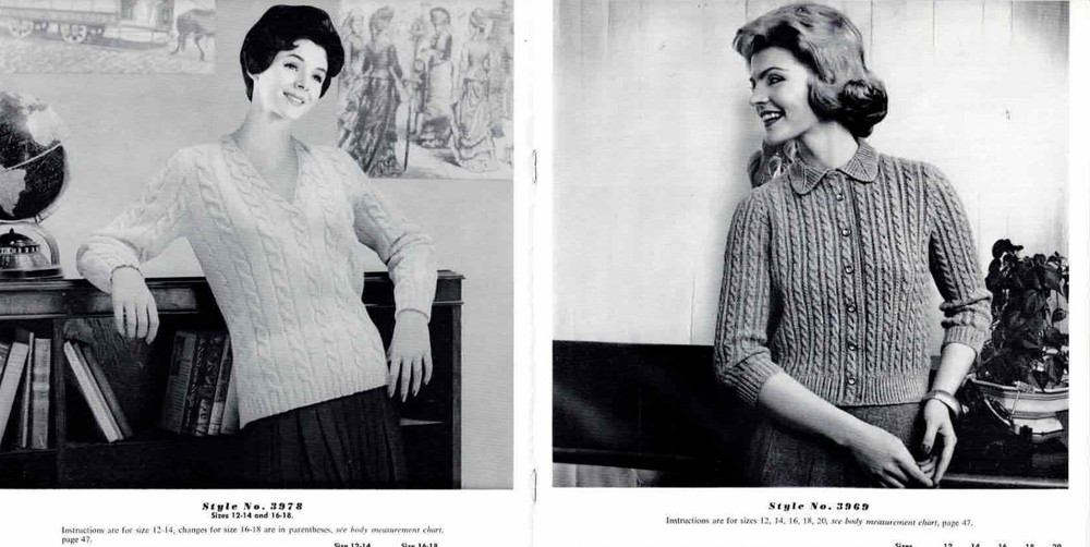 Knitting Pattern Fleisher Sweater Book Cardigans Pullovers Jackets 1961 Vintage