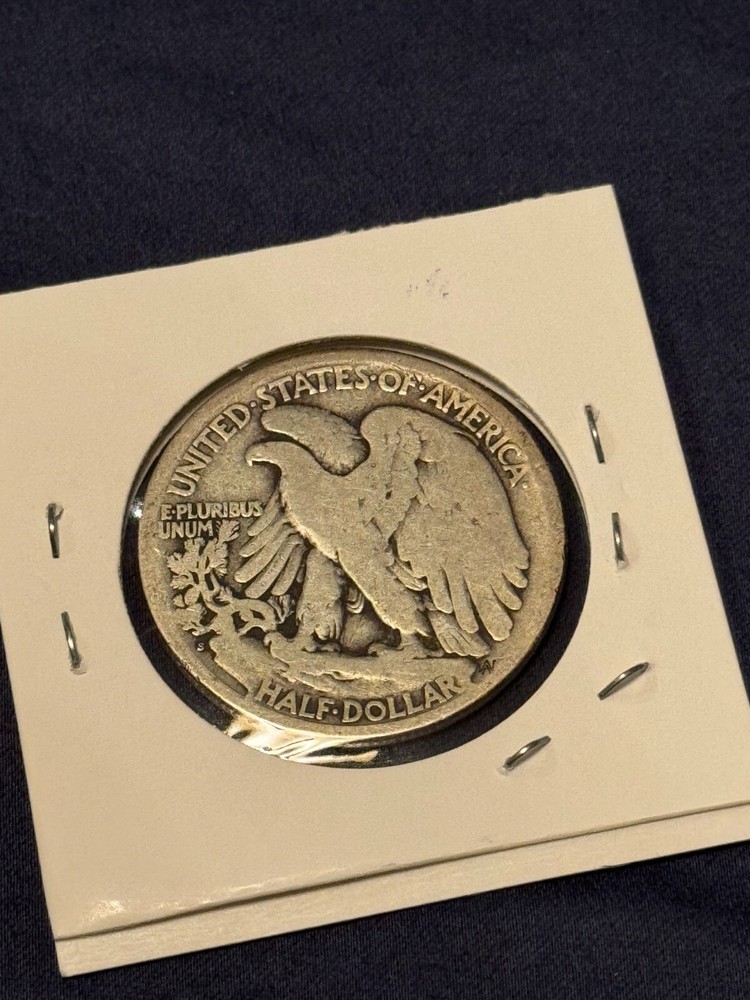 1917 D Reverse Walking Liberty Half Dollar