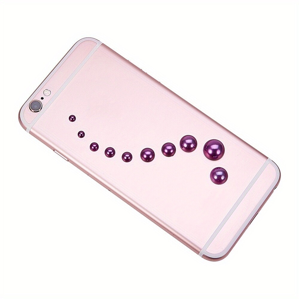 1box about 660pcs Medium Orchid Imitation Pearl Beads Assorted Mixed Sizes