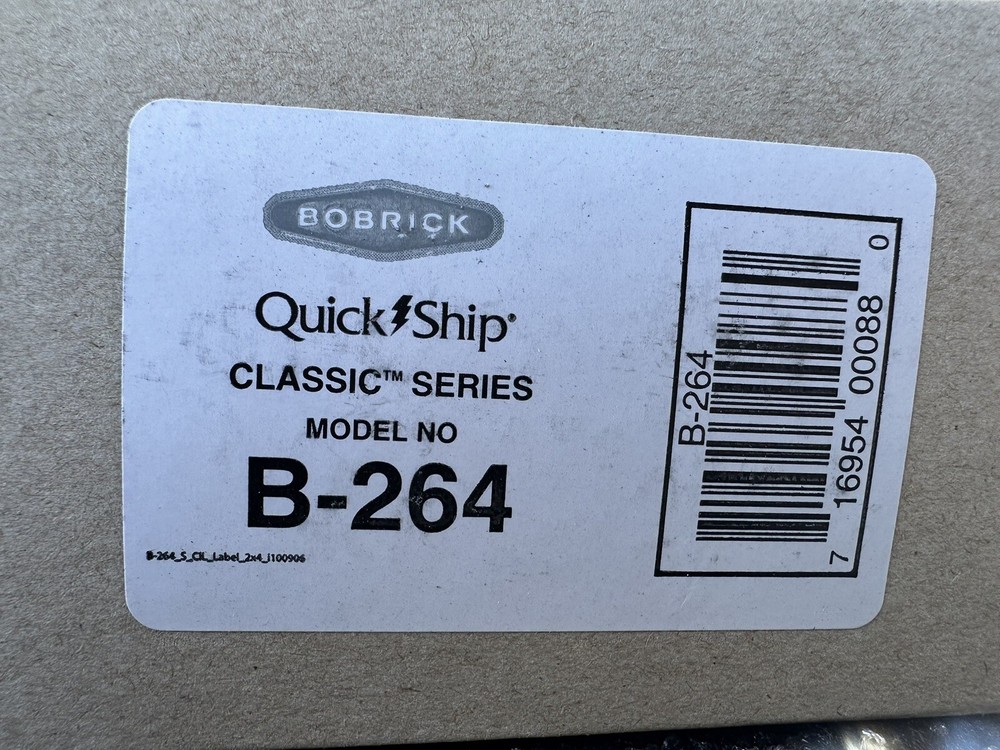 Bobrick - 264 - ClassicSeries™ Surface-Mounted Single Roll Toilet Tissue NEW!!