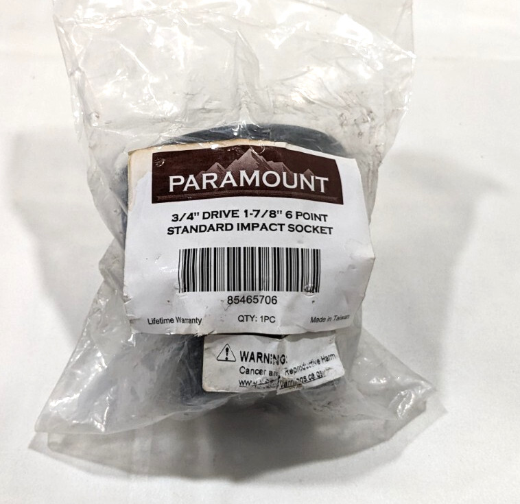 Paramount Impact Socket 1-7/8″ 6PT 3/4″ Drive PAR-M5060