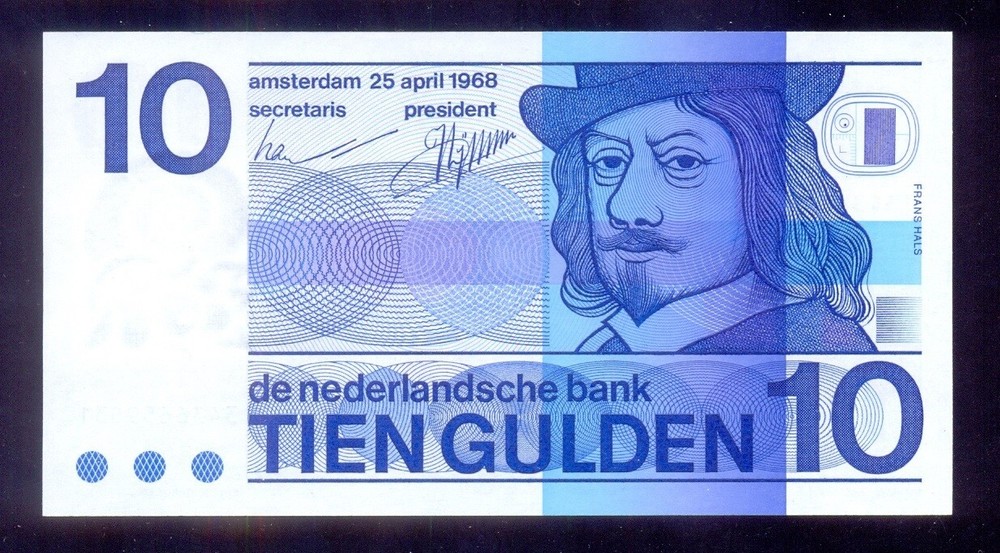 Netherlands 10 Gulden 1968  P91b  UNC