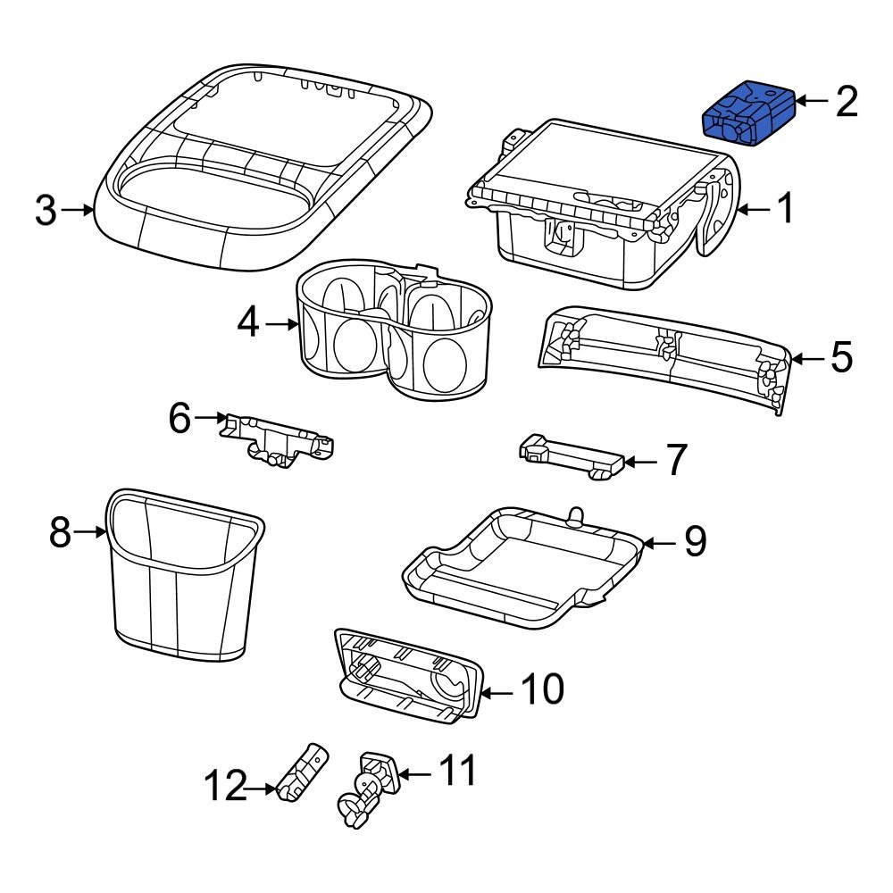Chrysler 68448286AA Front Audio Auxiliary Jack