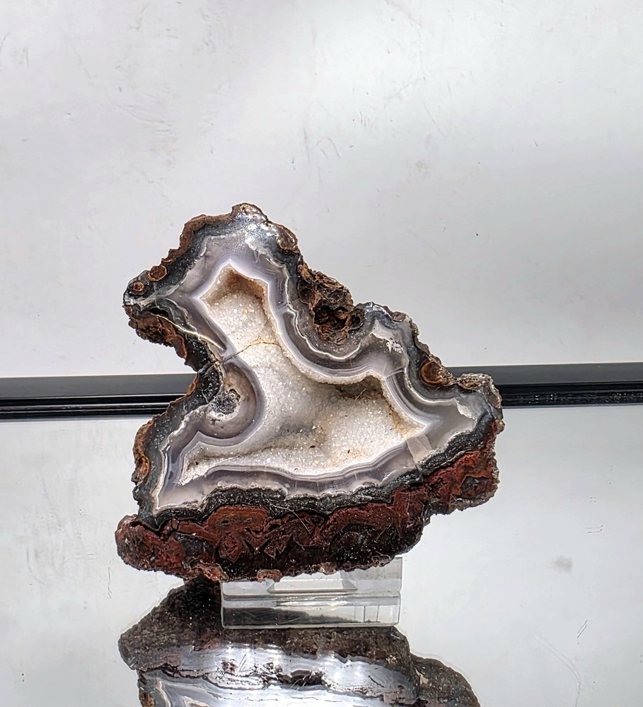Mexican Agate Crystal Banded Polished (#7)