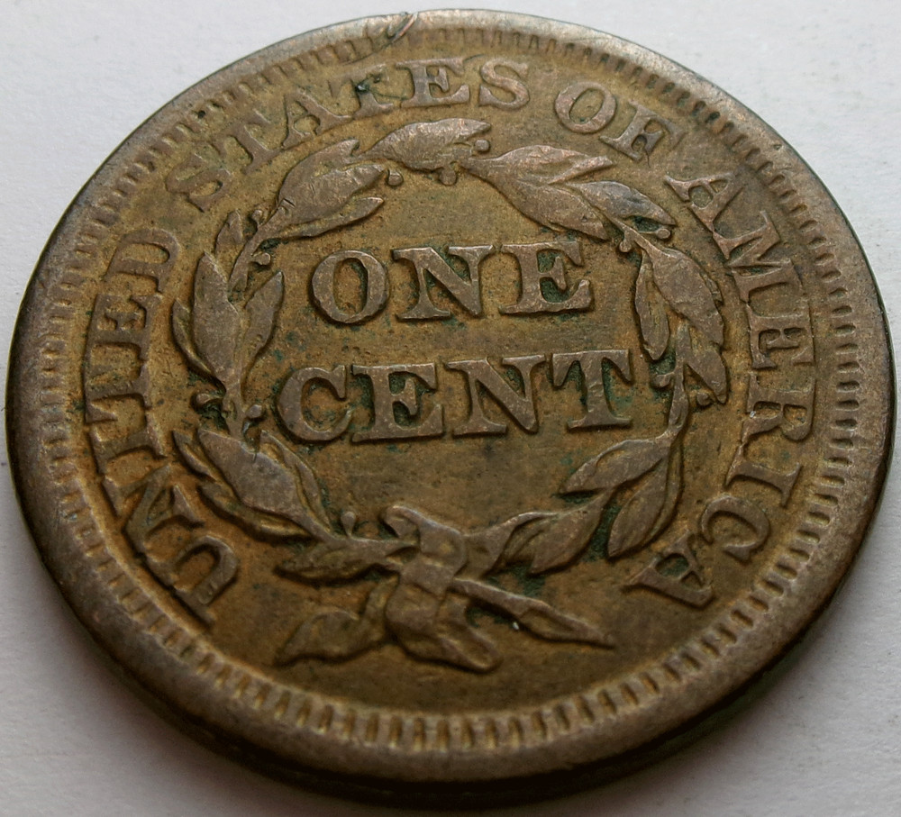 1853 Braided Hair Large Cent