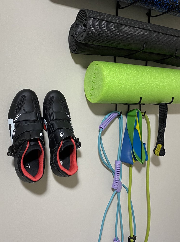 Peloton cycling shoe wall mount holder