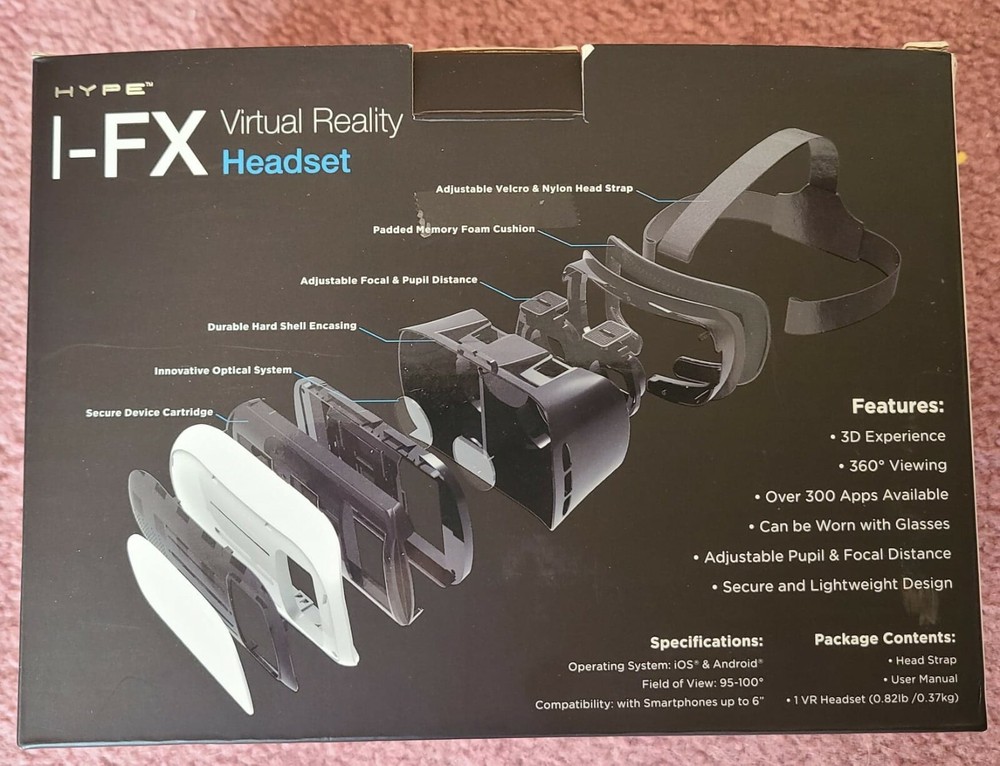 HYPE I-FX VIRTUAL REALITY HEADSET NEW