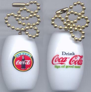 Charming Coca Cola Ceiling Light/ Fan Pulls Set 3