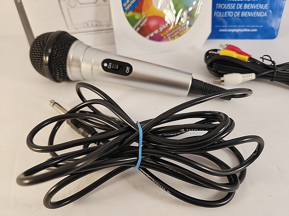 The Singing Machine SML343(BK/P) Microphone, RCA Cable, CD & Instructions ONLY