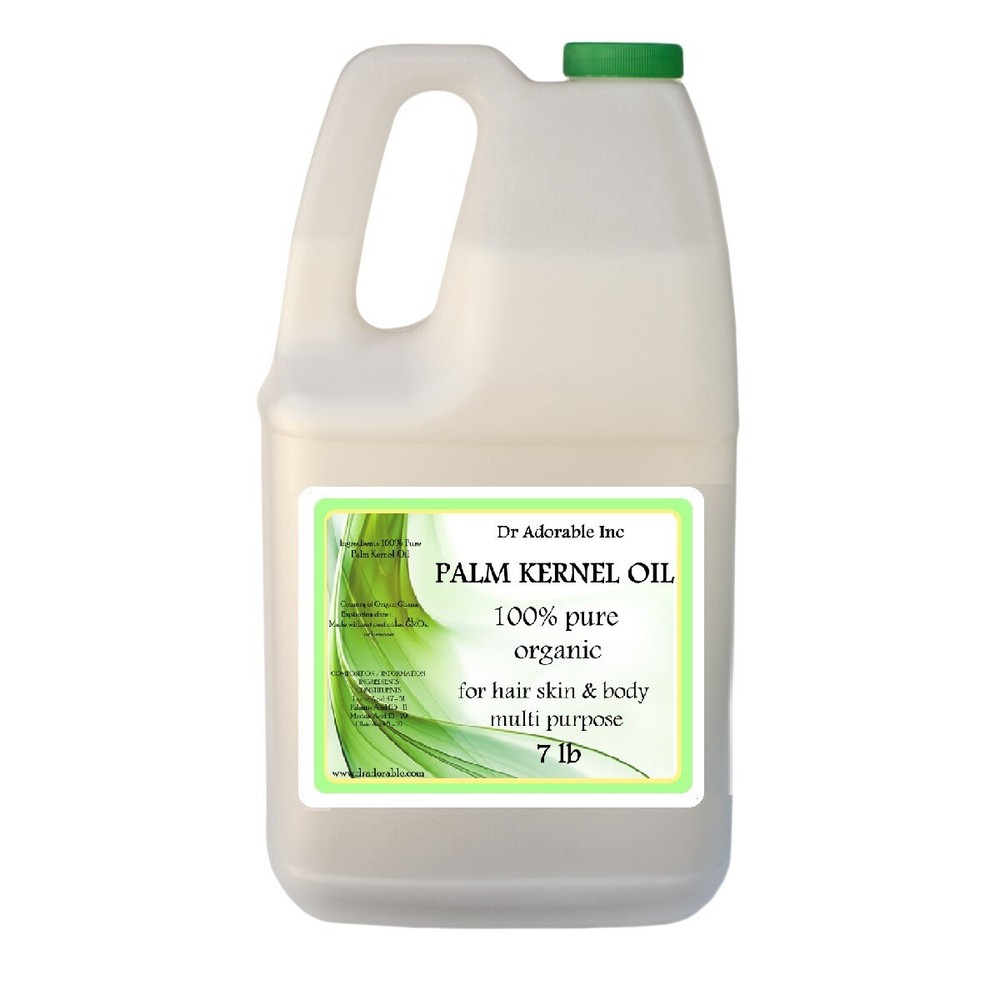 7 LB / 1 Gallon Premium Palm Kernel Oil Pure Organic Cold Pressed Multi Purpose
