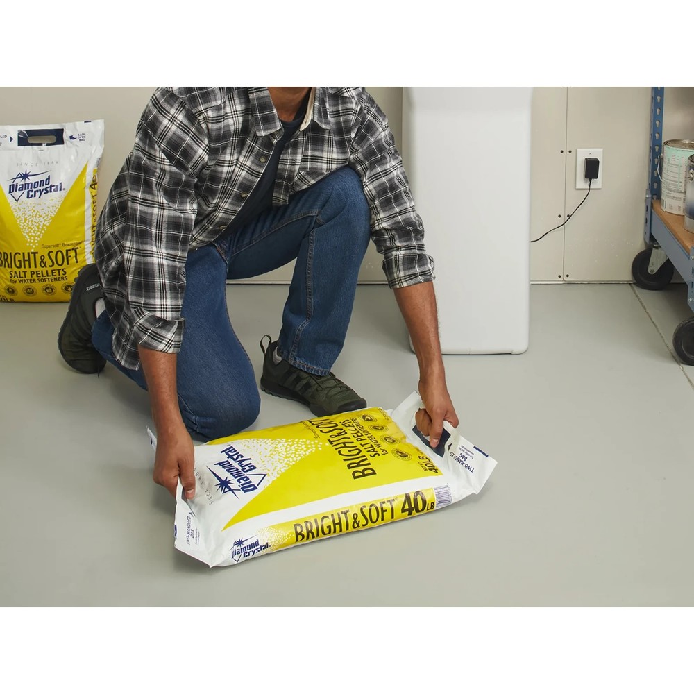 Diamond Crystal Bright & Soft Water Softener Salt Pellets, 40 lb.